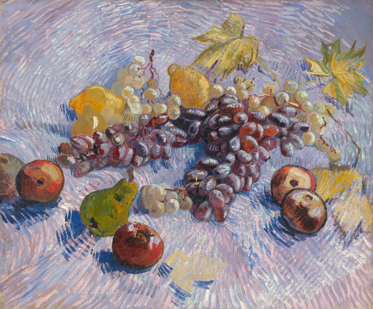 Uvas, limões, peras e maçãs de Vincent van Gogh