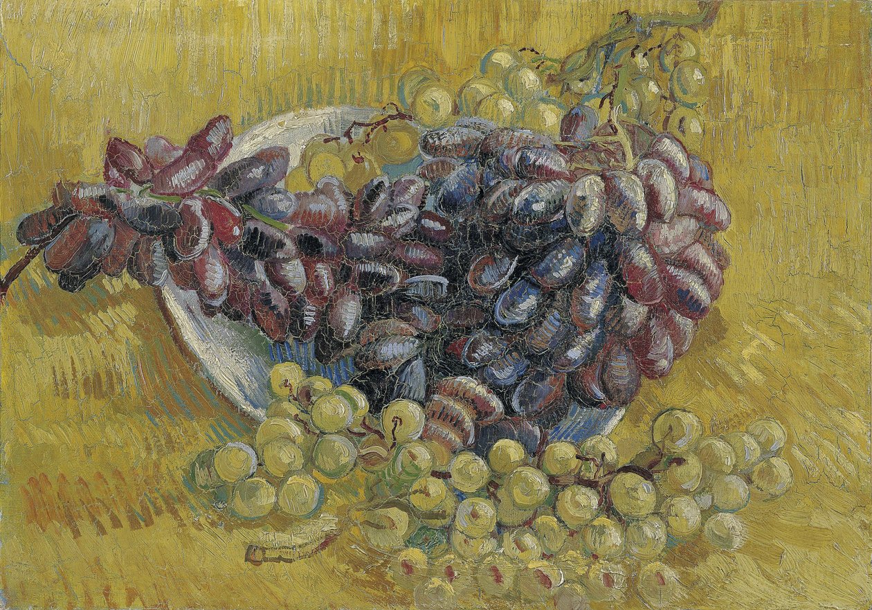 Grapes par Gogh, Vincent, van (1853-1890). Óleo sobre tela, tamanho : 33x46,3 de Vincent van Gogh