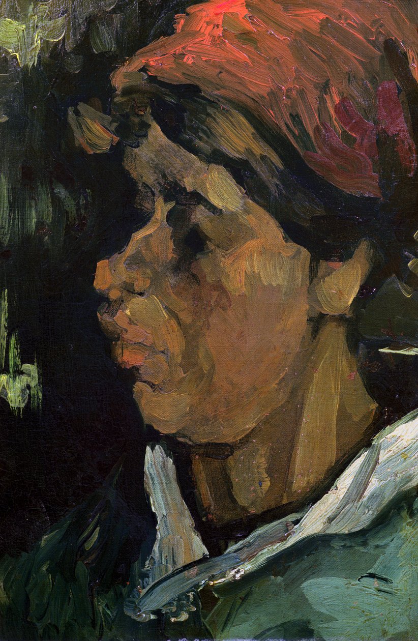Chefe de um camponês holandês, 1884 de Vincent van Gogh