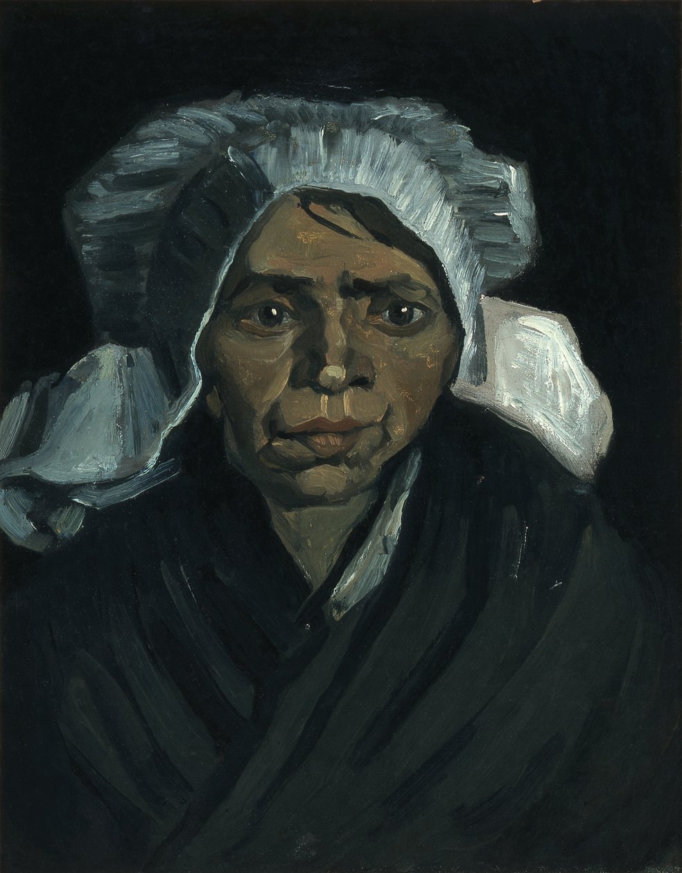 Cabeça de uma mulher camponesa de Vincent van Gogh