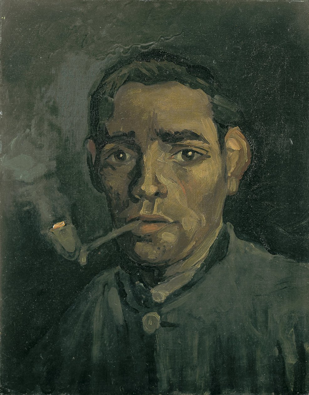 Cabeça de um homem, 1884-1885 de Vincent van Gogh