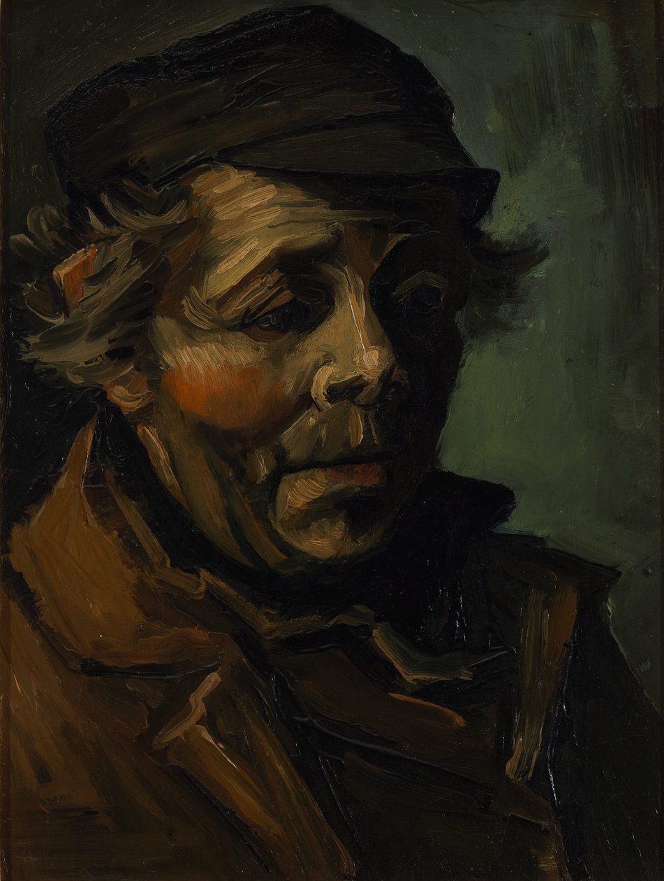 Cabeça de um camponês, 1884 de Vincent van Gogh