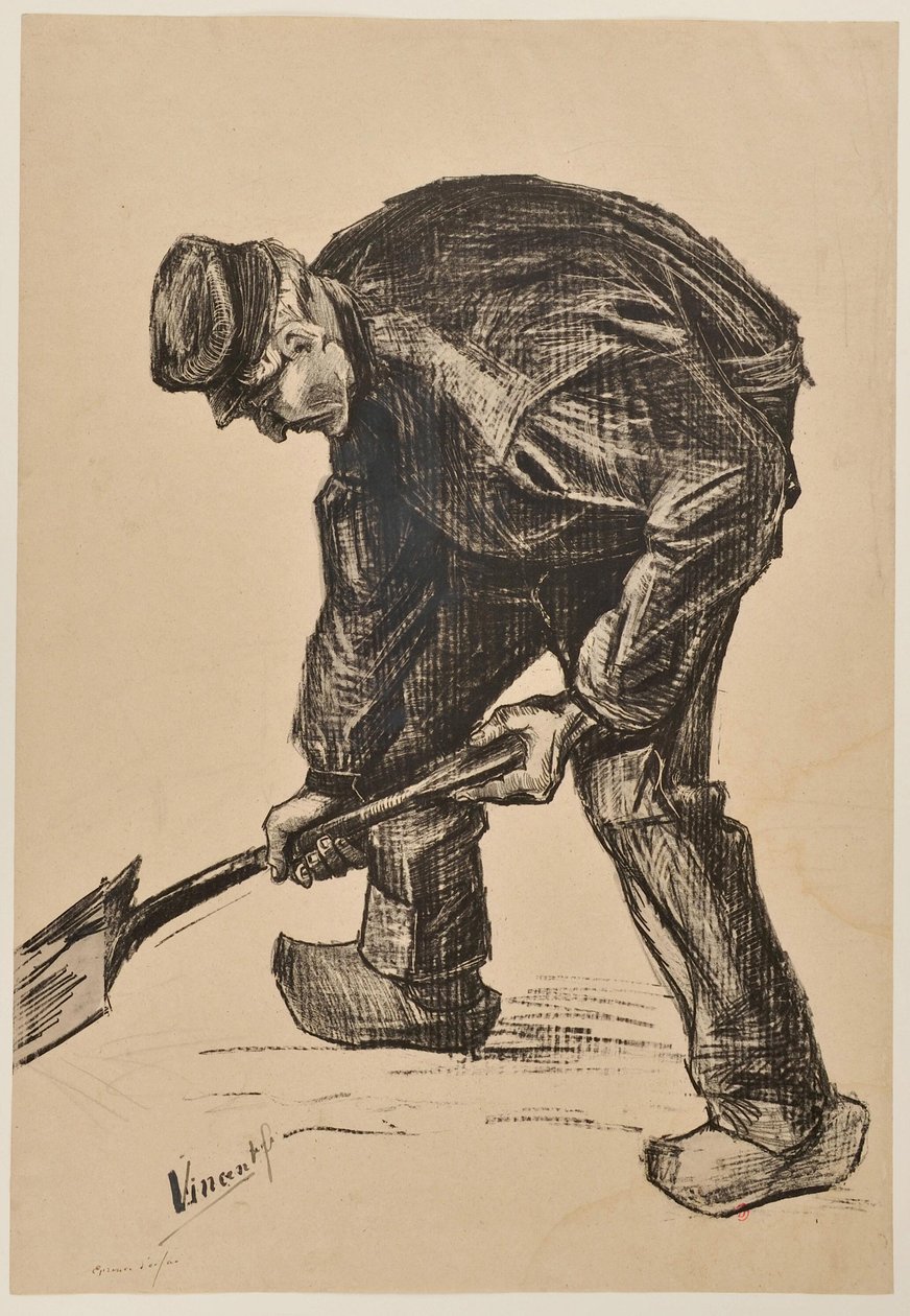[Homem a cavar] de Vincent van Gogh