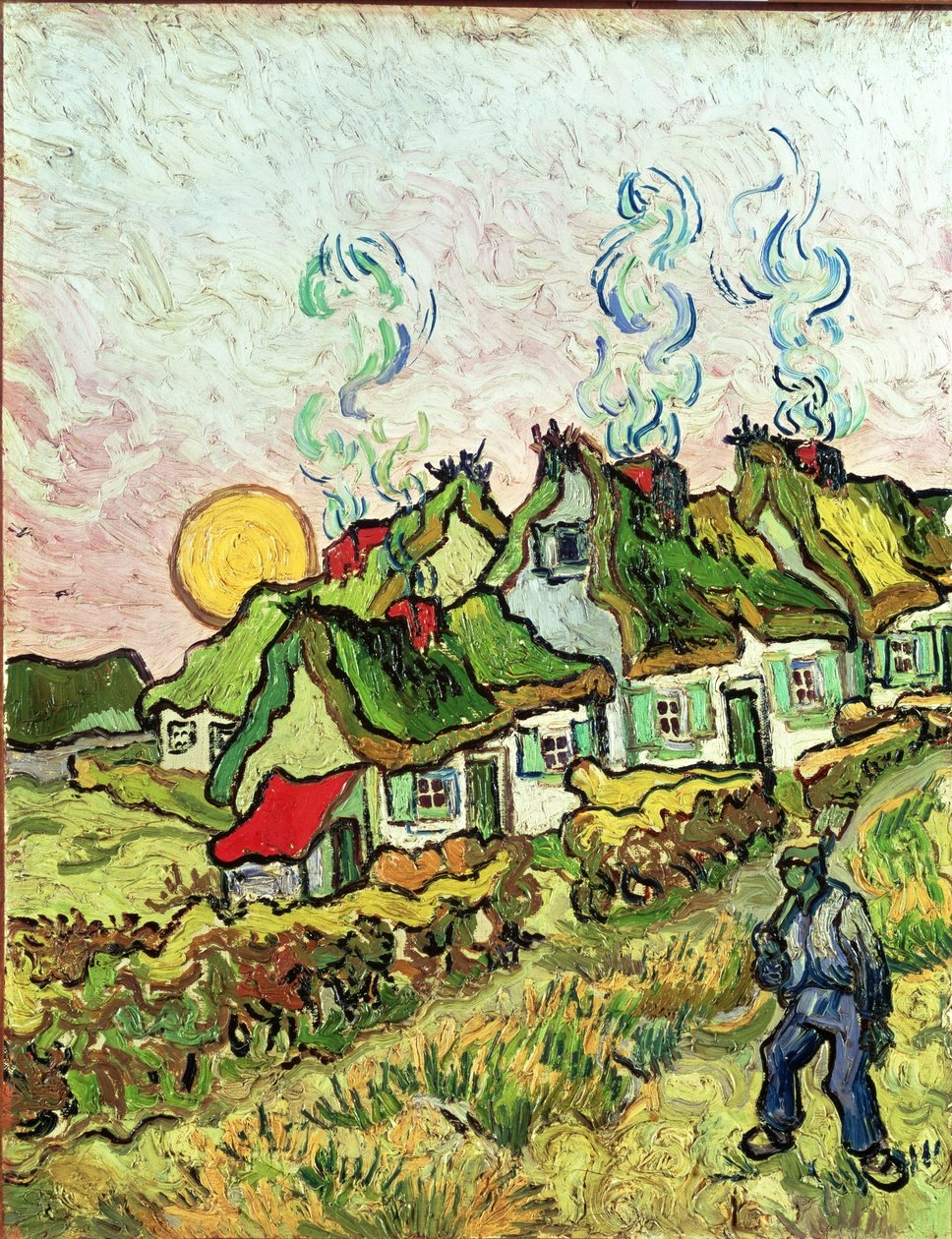 House and Figure de Vincent van Gogh