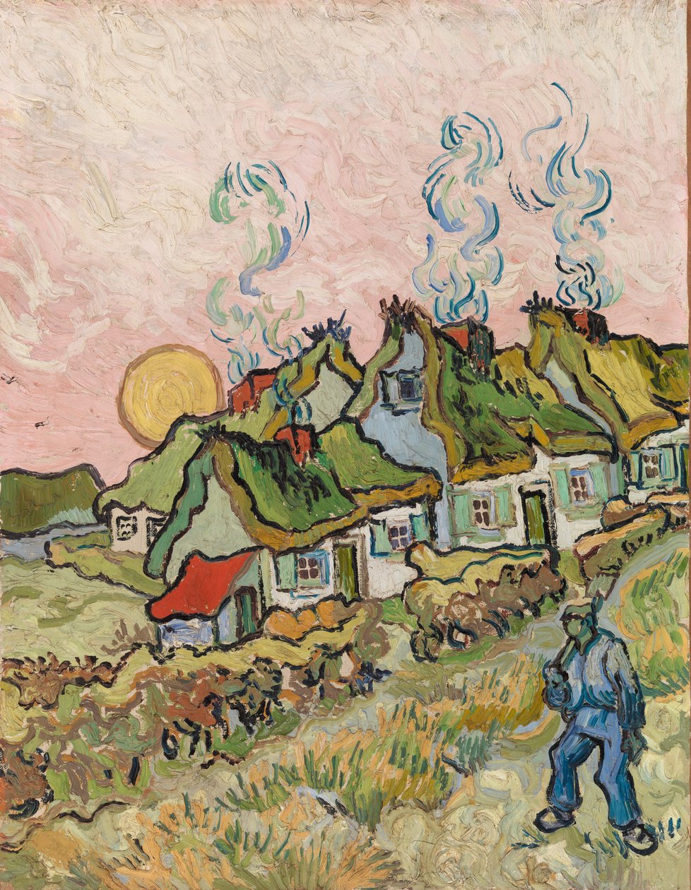 Casas e Figura de Vincent van Gogh