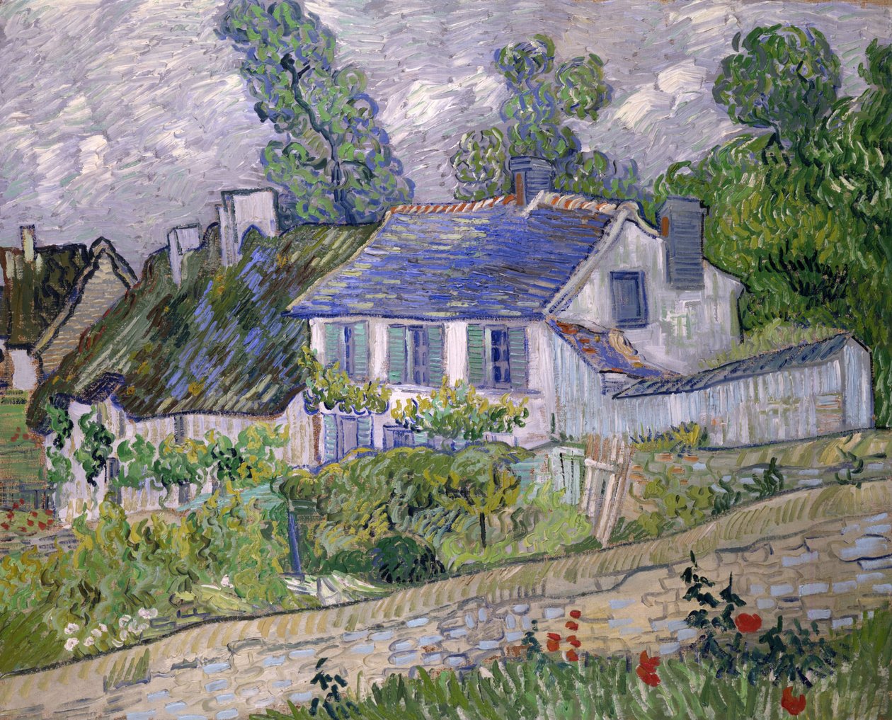 Casas em Auvers de Vincent van Gogh