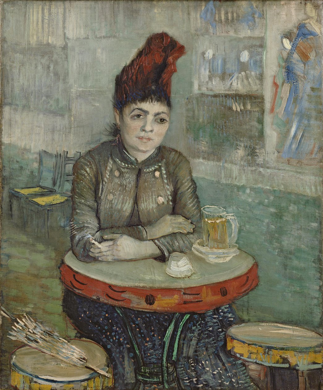 No café: Agostina Segatori no Le Tambourin de Vincent van Gogh