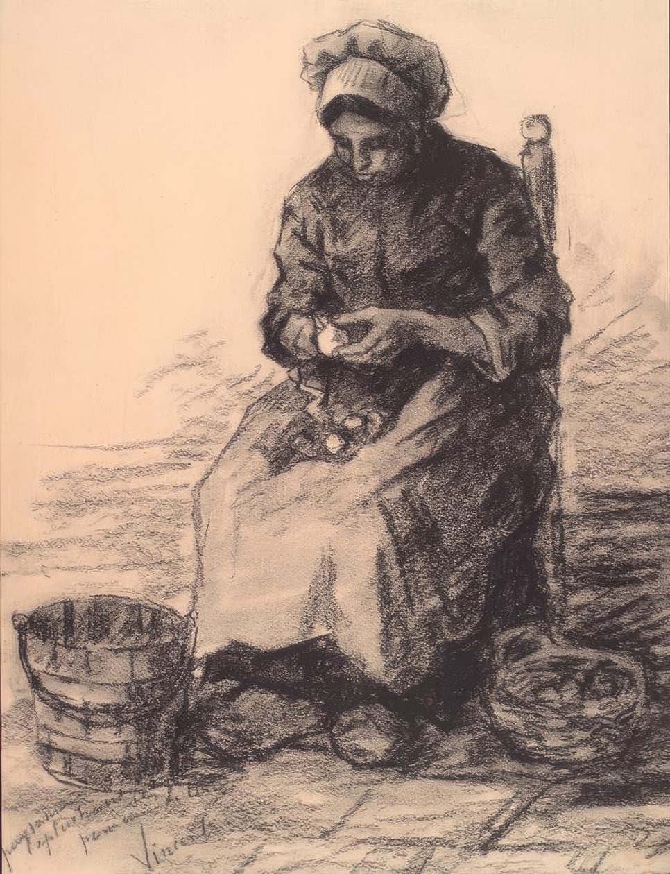 Kartoffelschälerin de Vincent van Gogh