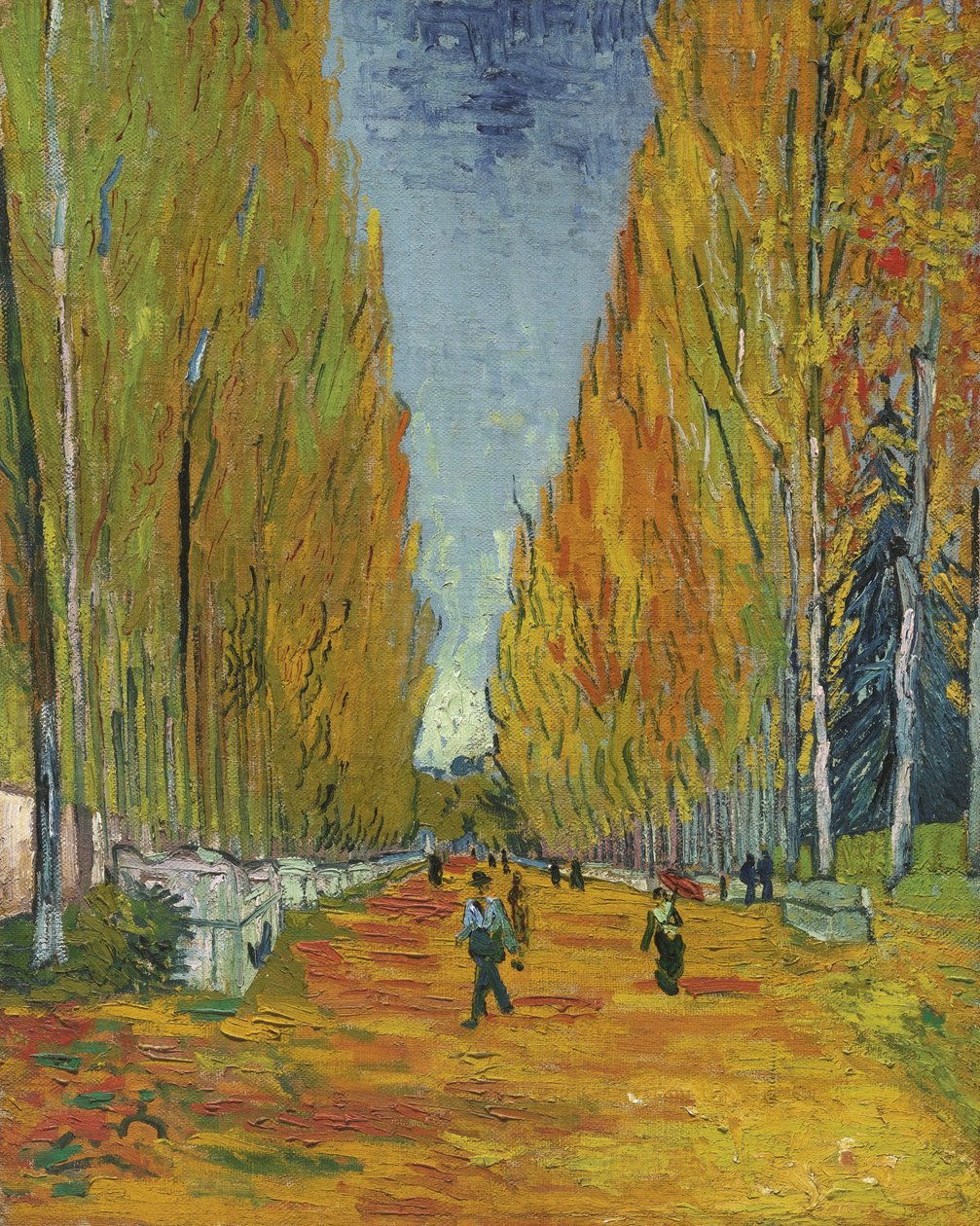 LAllée des Alyscamps, 1888 de Vincent van Gogh