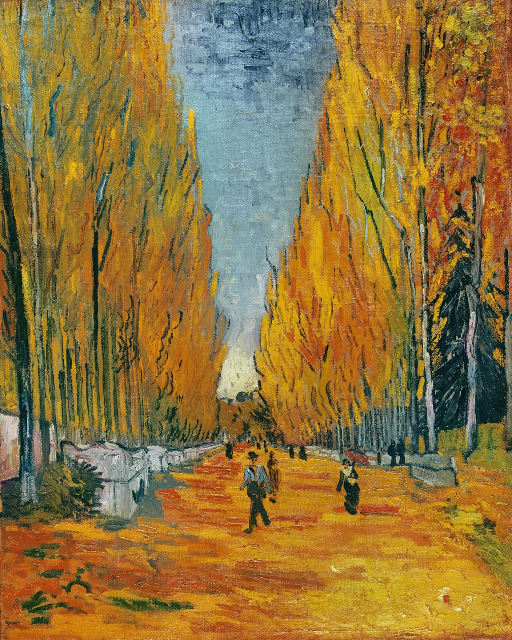 L&39;Allee des Alyscamps, Arles, 1888 de Vincent van Gogh