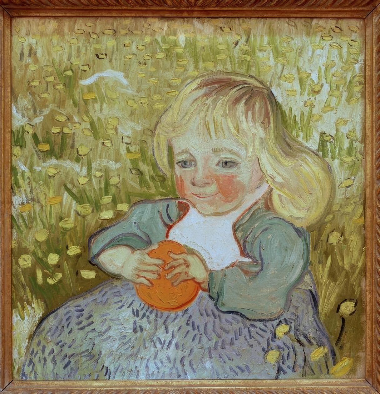 A criança tem laranja de Vincent van Gogh