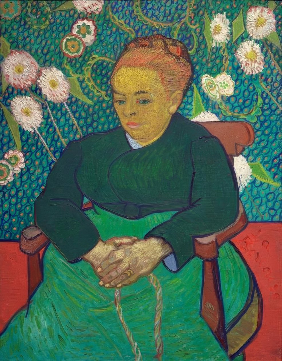 A canção de ninar (Augustine Roulin) de Vincent van Gogh