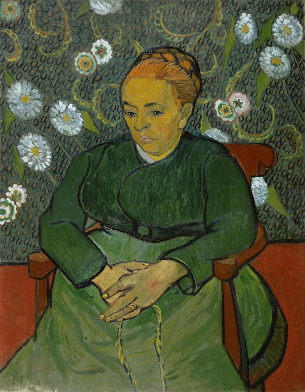 A embaladora (Retrato de Madame Roulin) de Vincent van Gogh