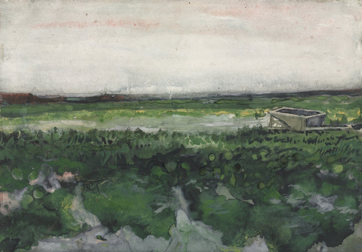 Paisagem com carrinho de mão, 1883 de Vincent van Gogh