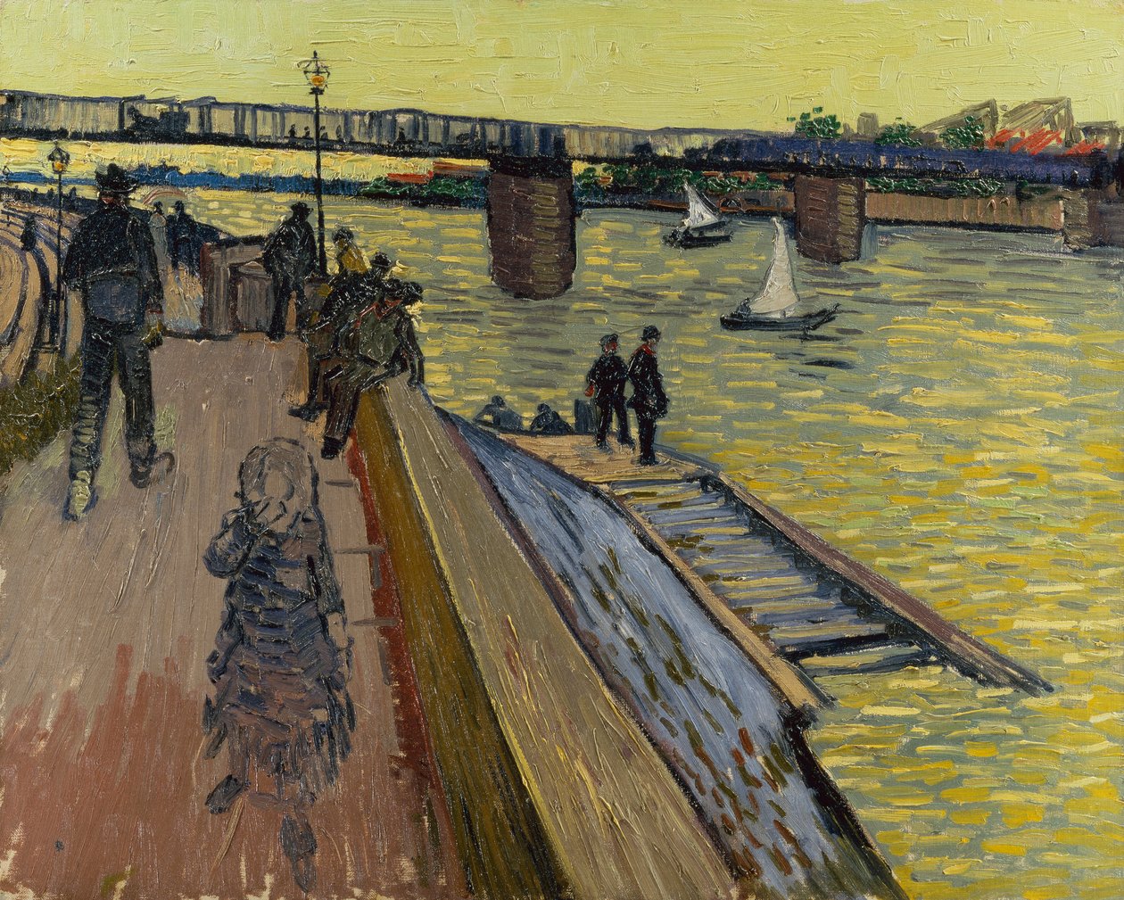 Le Ponte de Trinquetaille em Arles de Vincent van Gogh