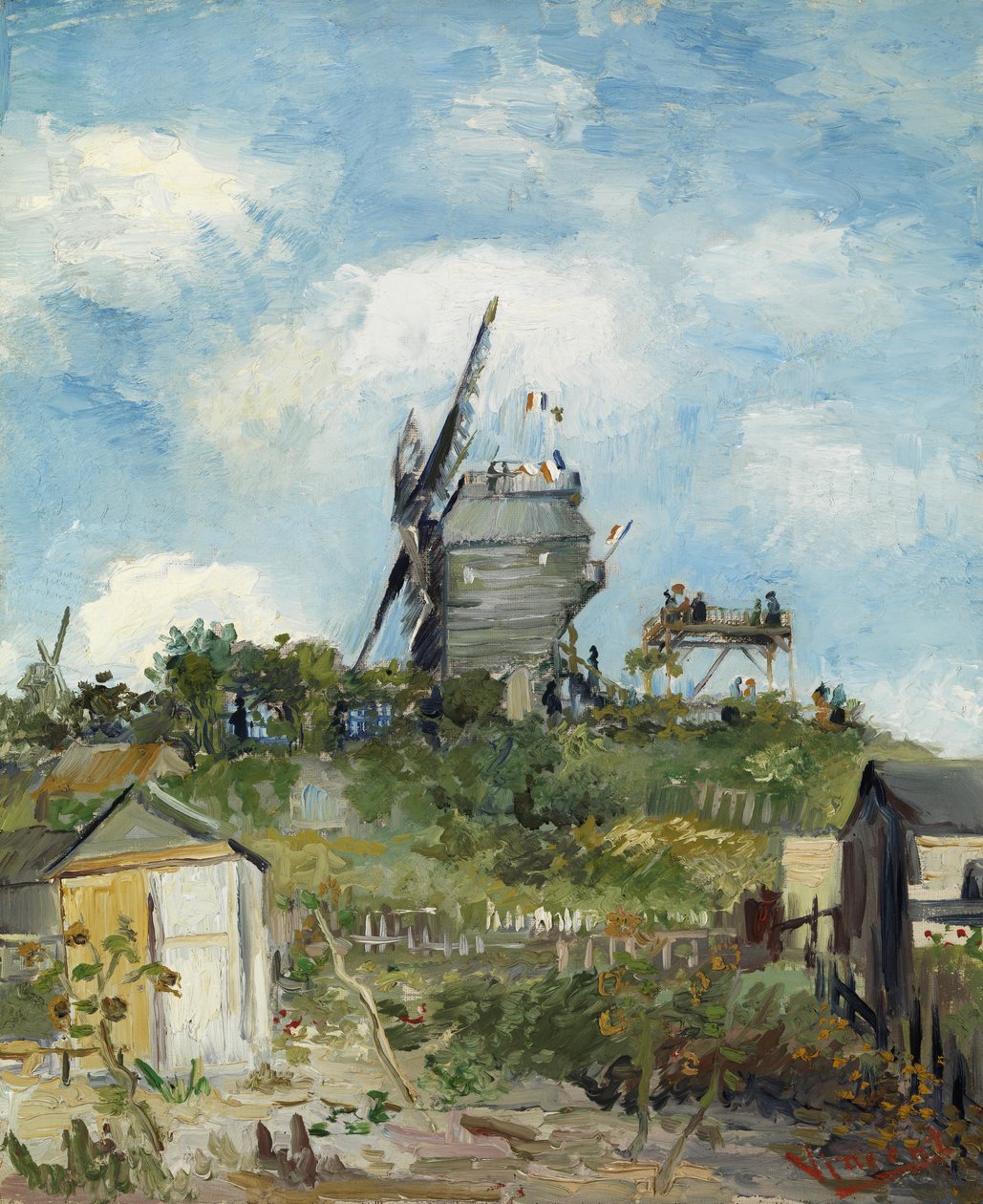 O Moulin de Blute-Fin, Montmartre de Vincent van Gogh
