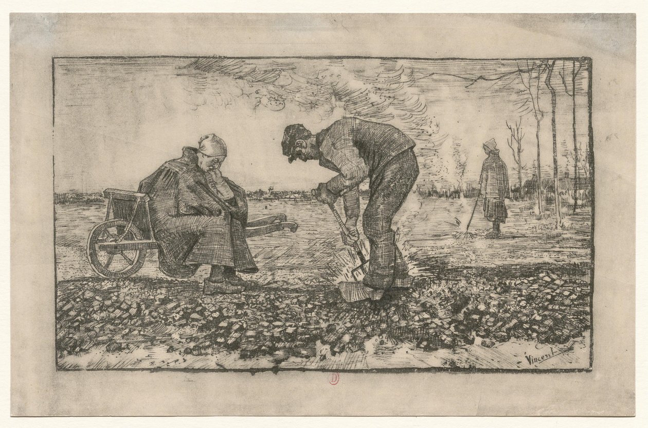 [O trabalho no campo] de Vincent van Gogh
