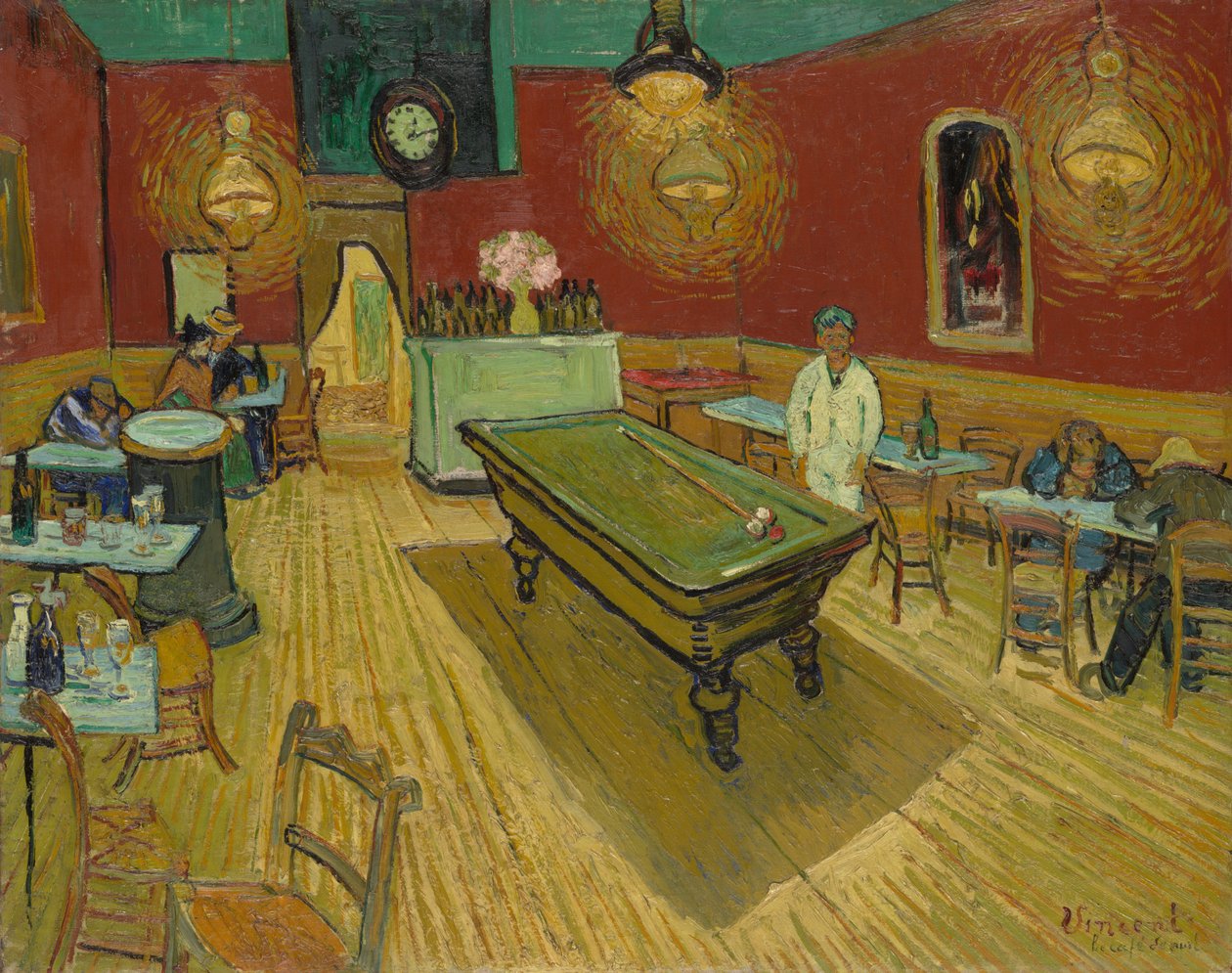 O café nocturno de Vincent van Gogh