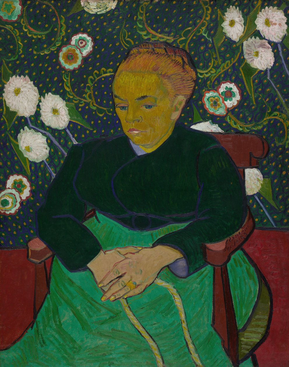 Madame Roulin Balançando o Berço La Berceuse, 1889. de Vincent van Gogh