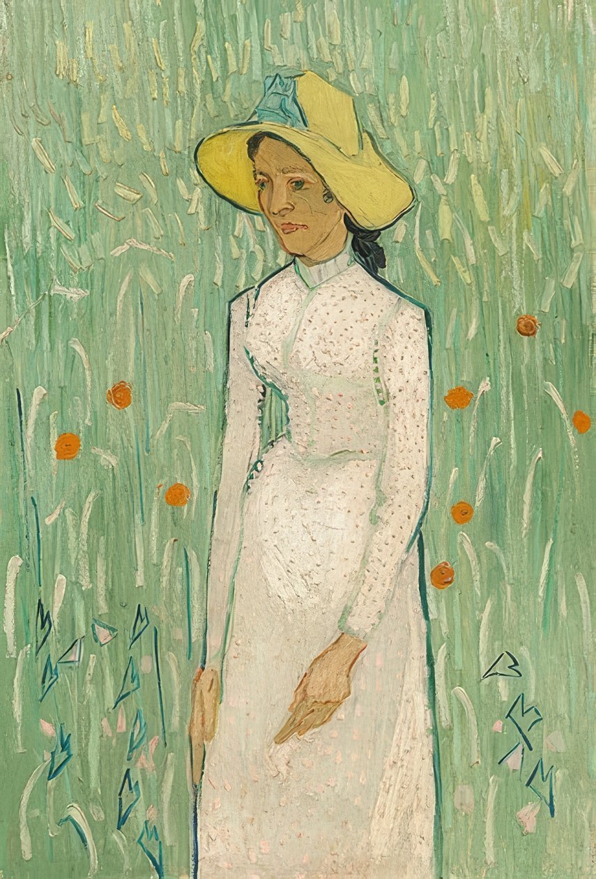 Garota de branco. 1890 de Vincent van Gogh