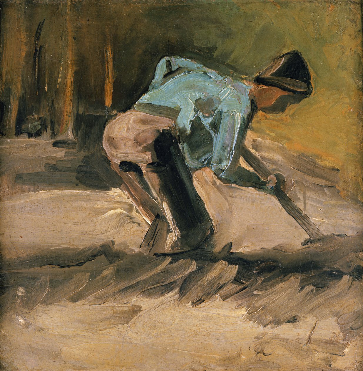 Homem no trabalho, c.1883 de Vincent van Gogh