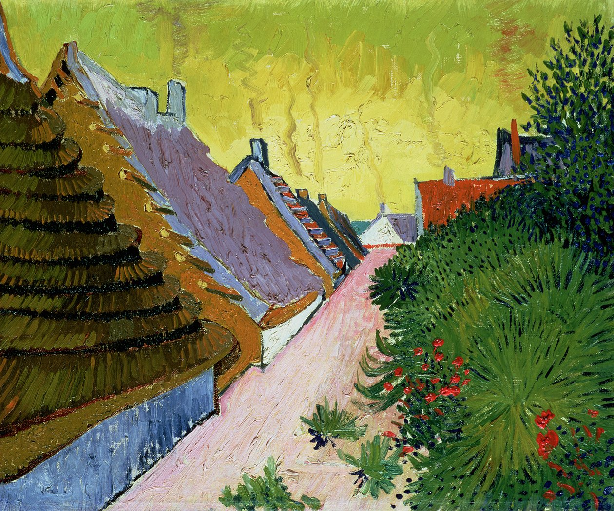 Mas em Saintes-Mairies, 1888 de Vincent van Gogh