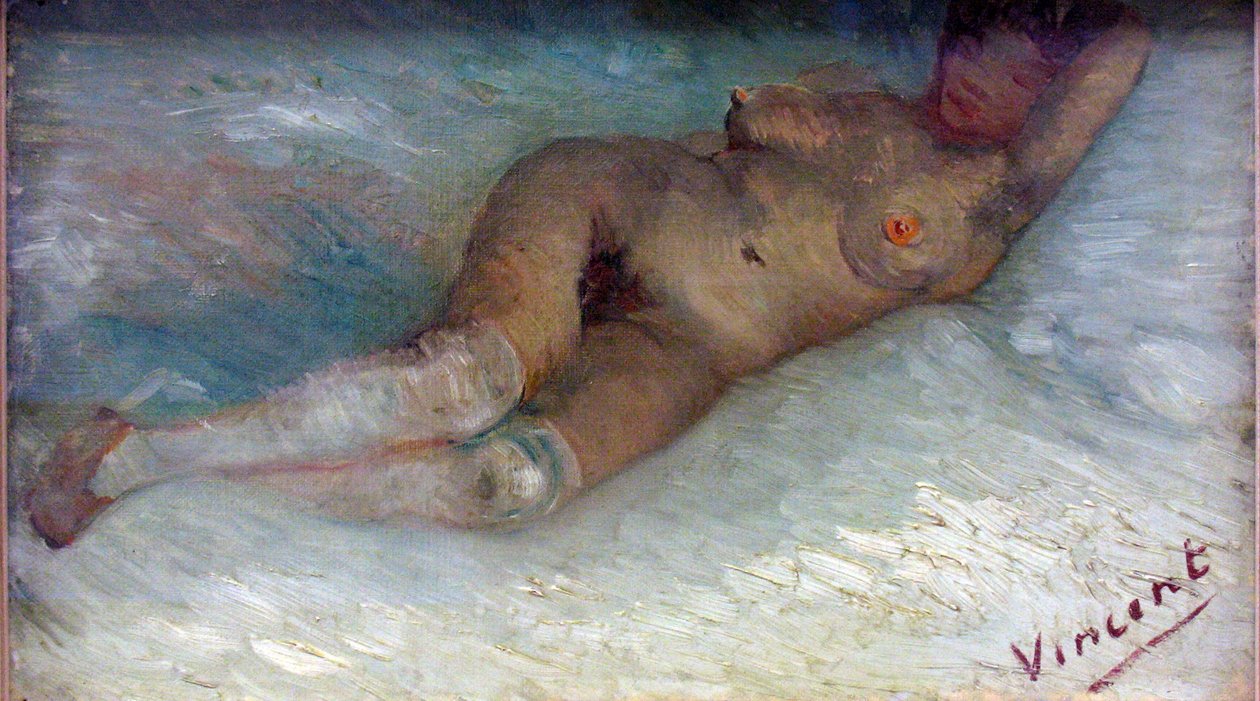 "Nu couche" (nu recumbente) Peinture de Vincent van Gogh (1853-1890) 1887 kroller-muller Museum Otterlo, Pays-Bas de Vincent van Gogh