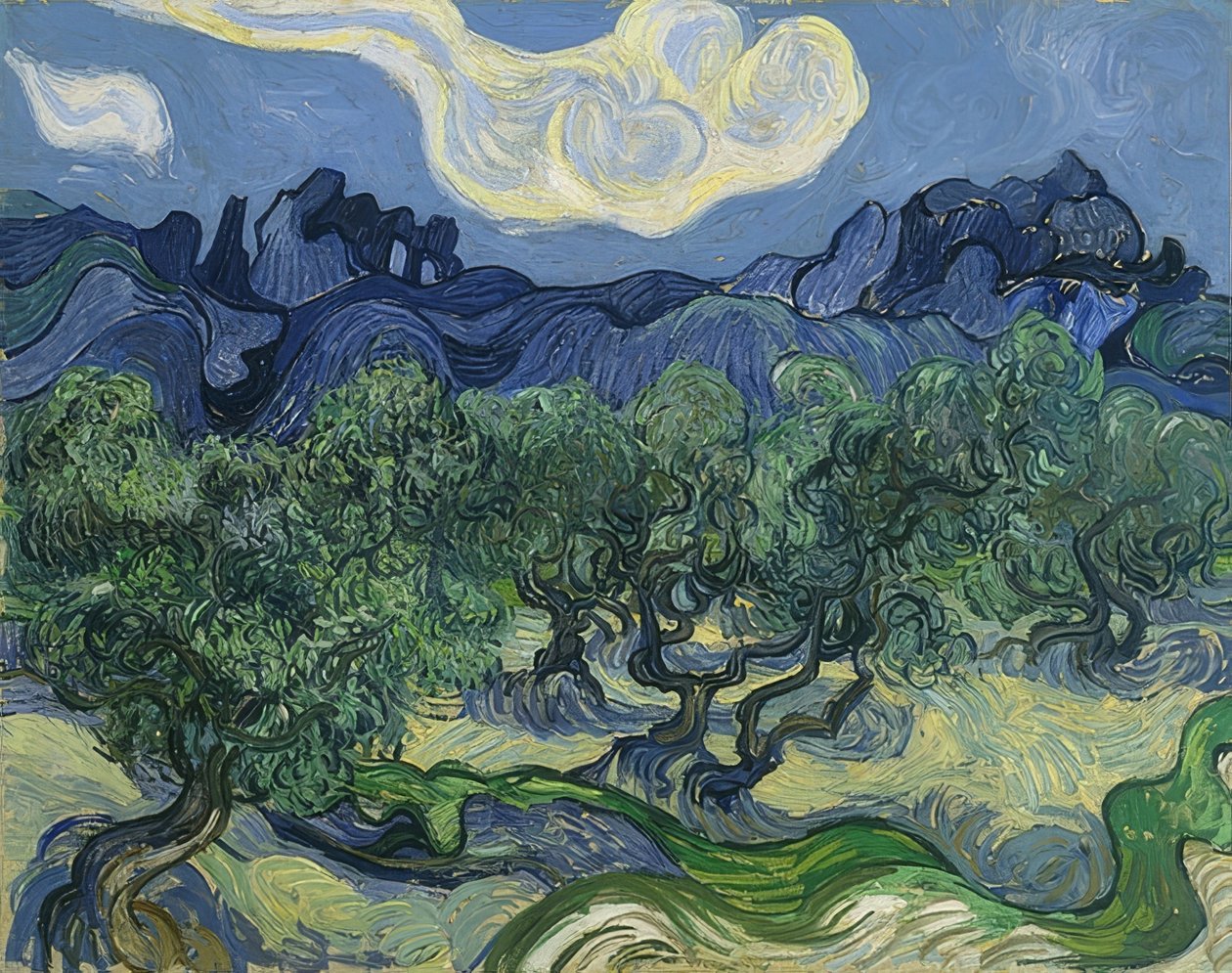 Oliveiras. 1889 de Vincent van Gogh