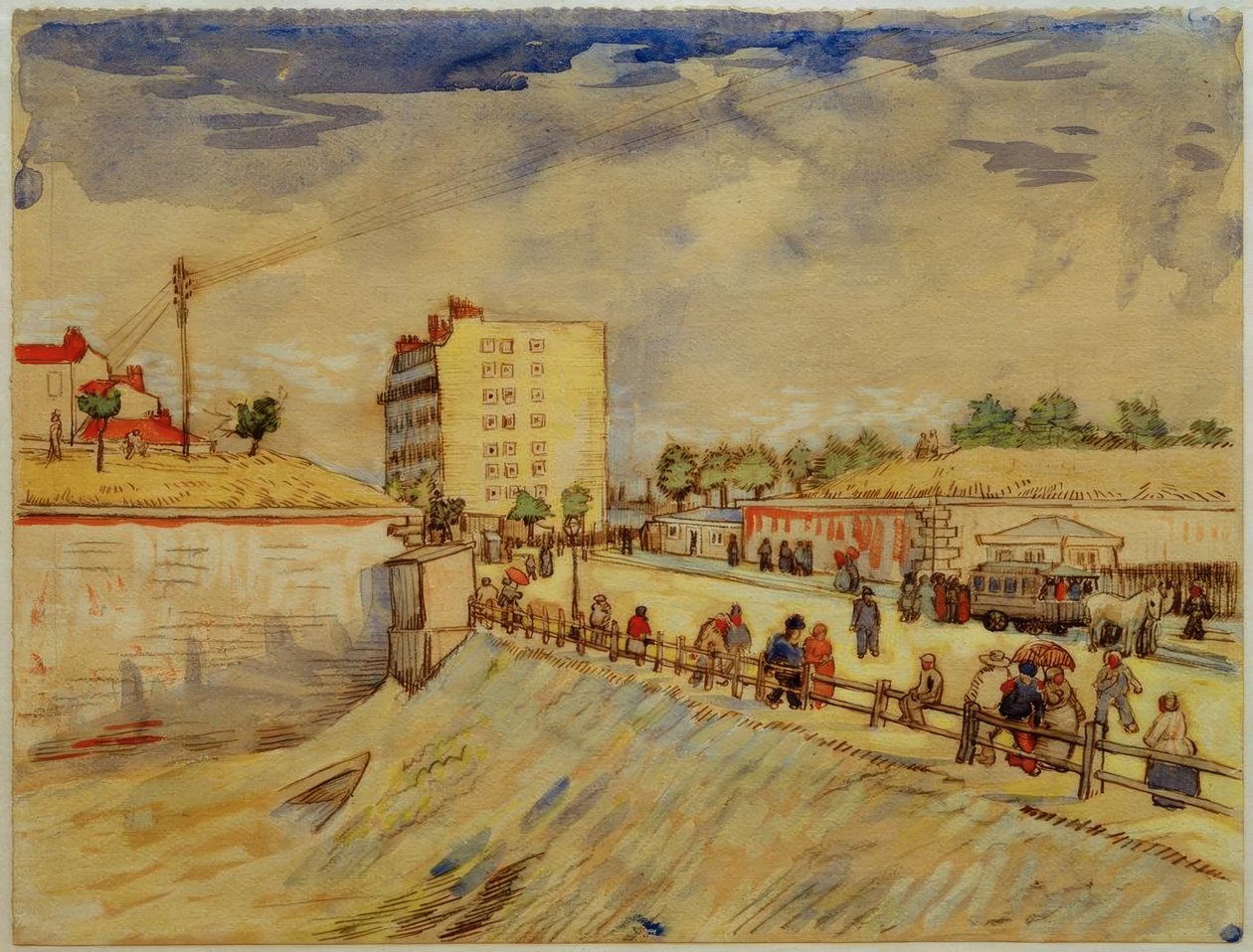 Portão da cidade parisiense de Vincent van Gogh