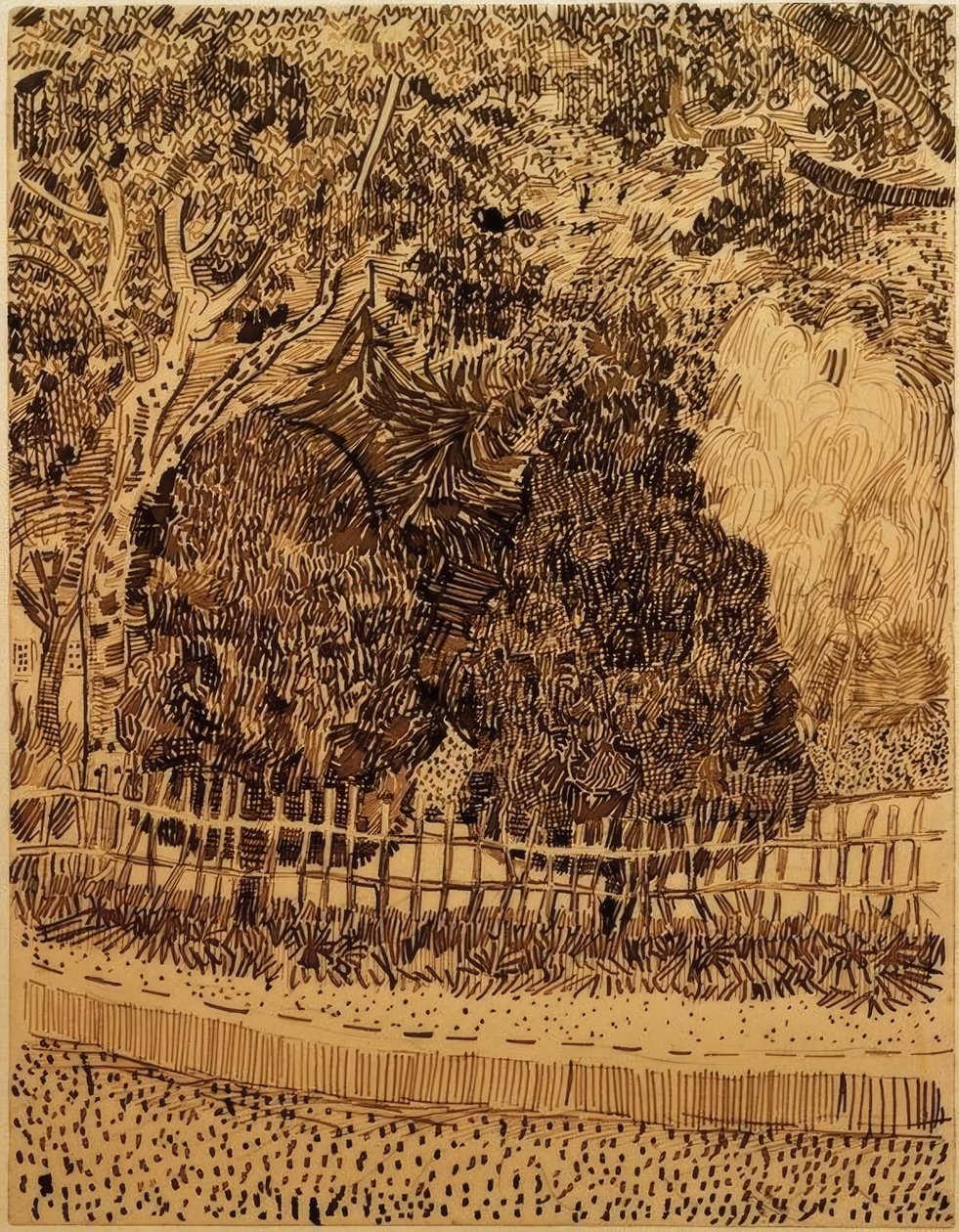 Parque com cerca de Vincent van Gogh