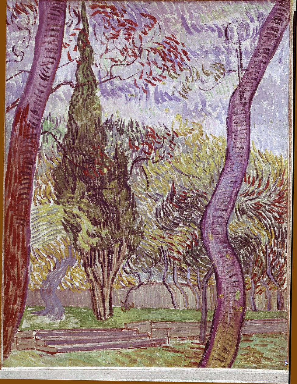 Parque do Hospital de Saint-Paul em Saint-Remy-de-Provence de Vincent van Gogh