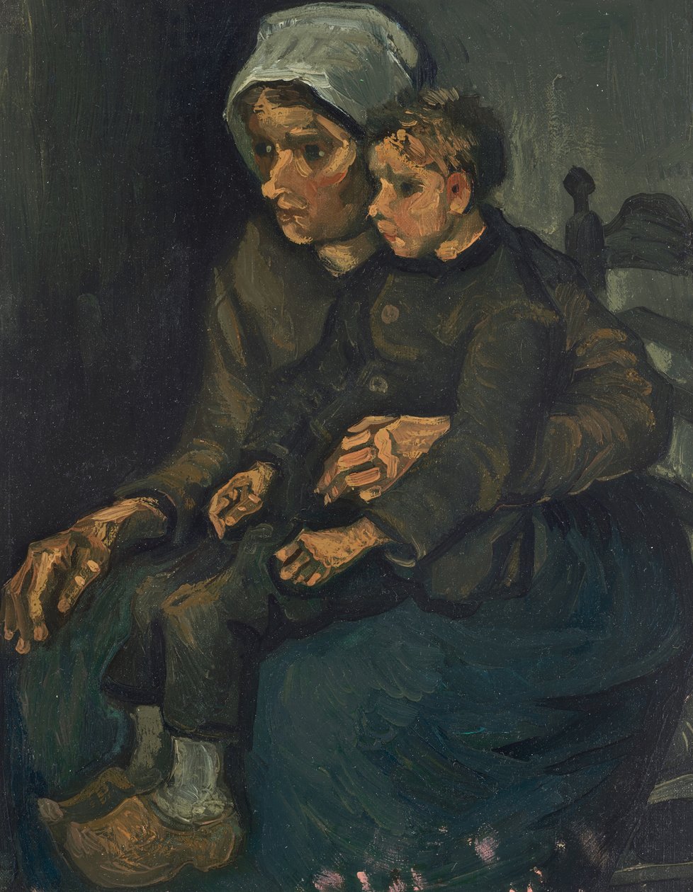 Camponesa com criança ao colo de Vincent van Gogh