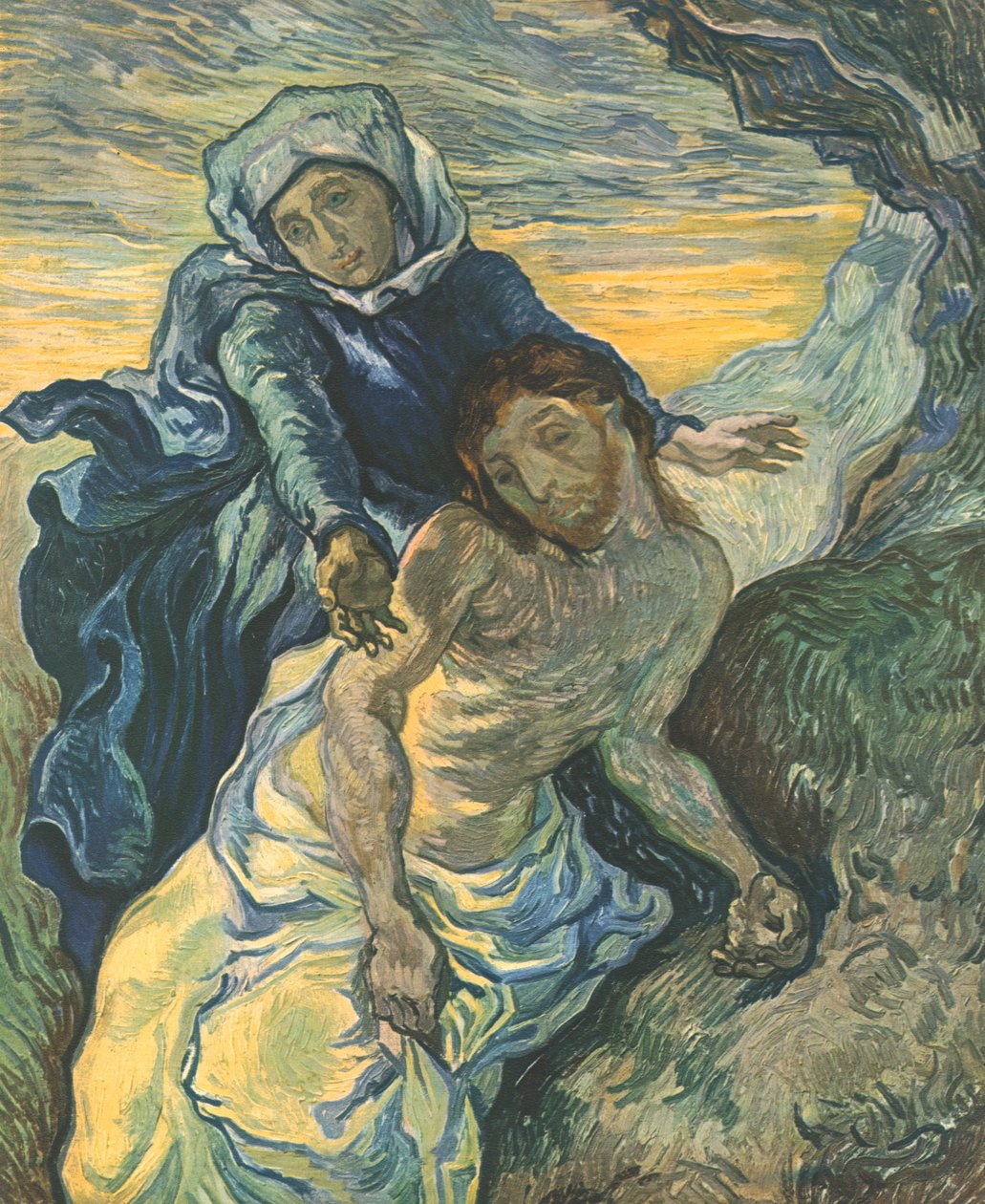 Misericórdia após Delacroix, setembro de 1889, 1947. de Vincent van Gogh