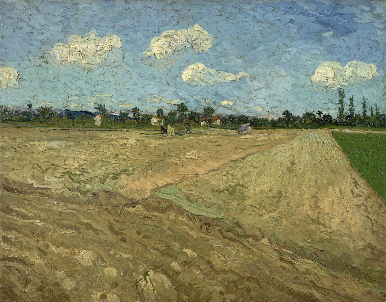 Campos arados («Os sulcos») de Vincent van Gogh