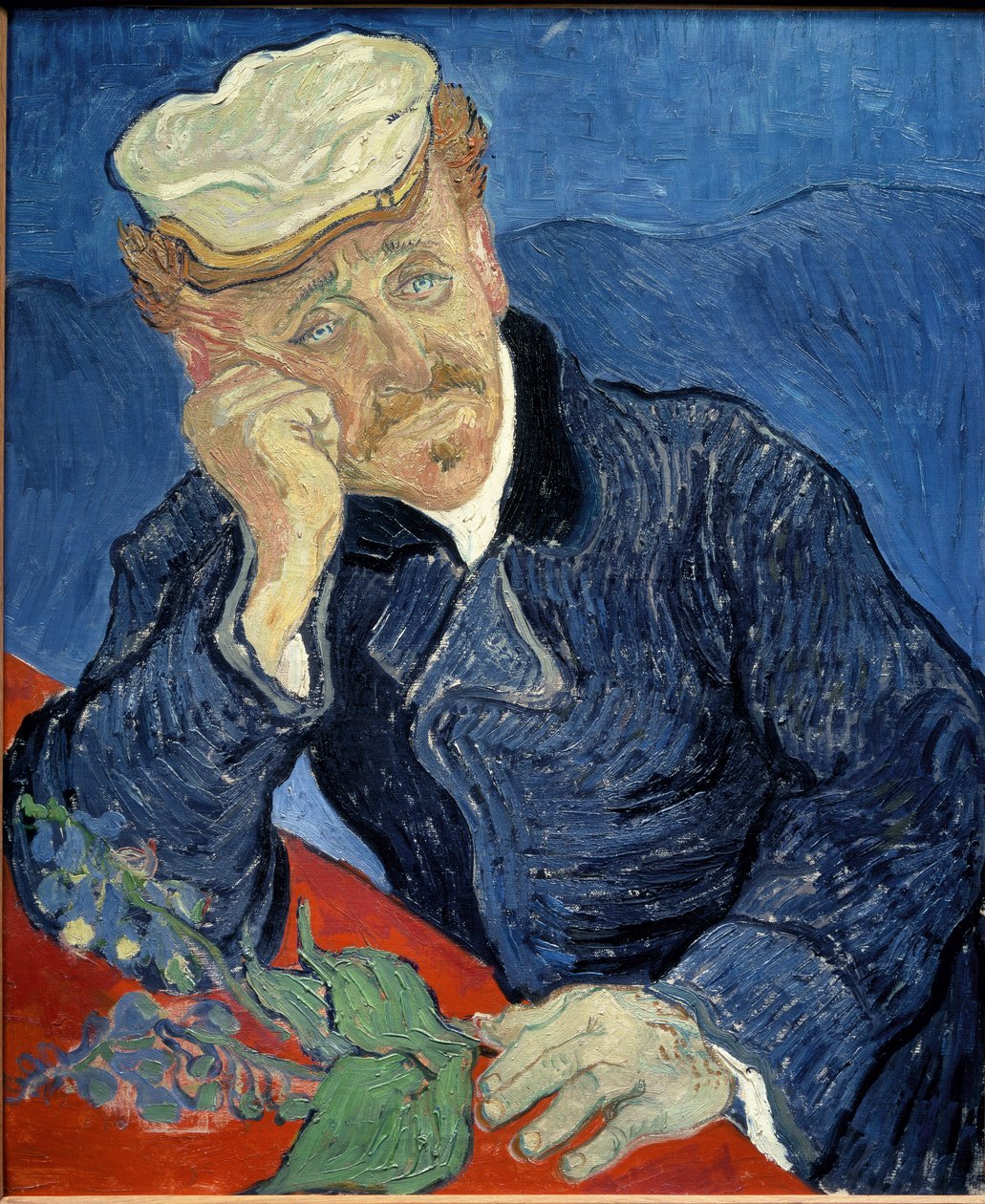 Retrato do Doutor Paul Gachet - óleo sobre tela de Vincent van Gogh