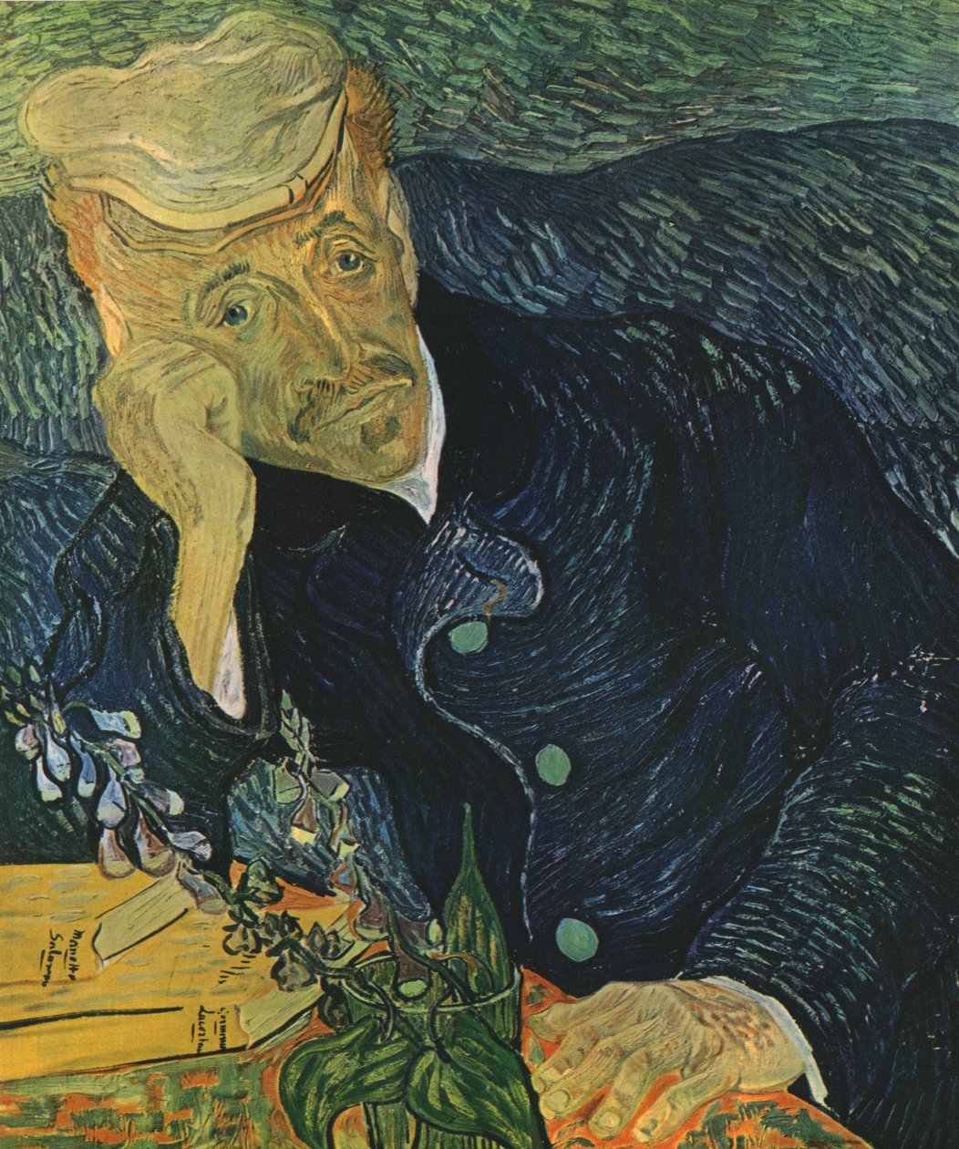 Retrato do Dr. Paul Gachet, junho de 1890, 1947. de Vincent van Gogh