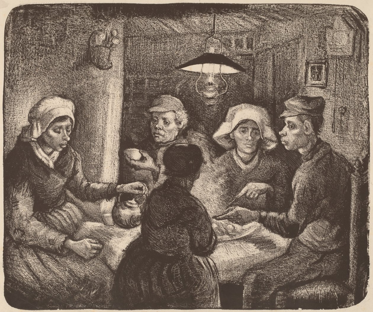 Comedores de Batata, 1885. de Vincent van Gogh