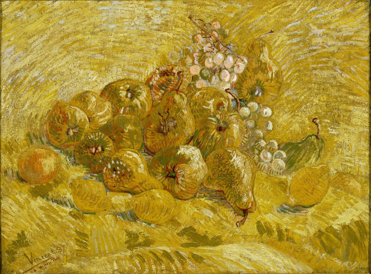 Marmelos, limões, peras e uvas, 1887-1888 de Vincent van Gogh