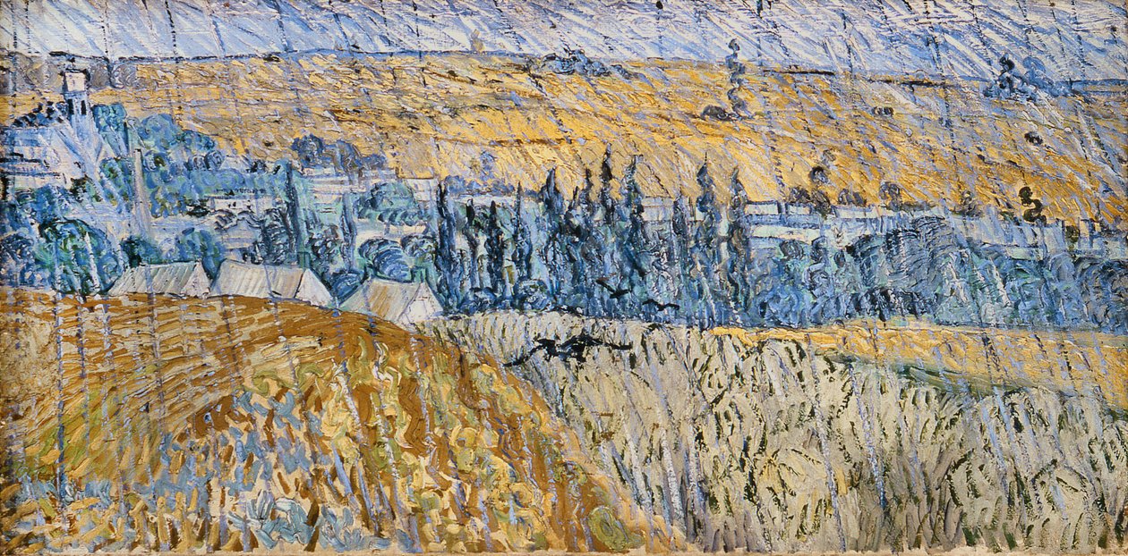 Chuva - Auvers de Vincent van Gogh