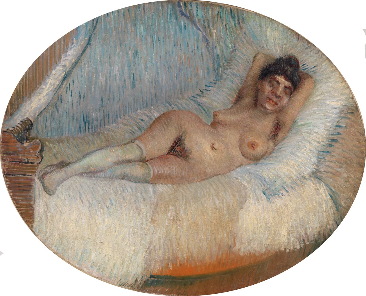 Nua Reclinada (Mulher nua deitada numa cama) de Vincent van Gogh