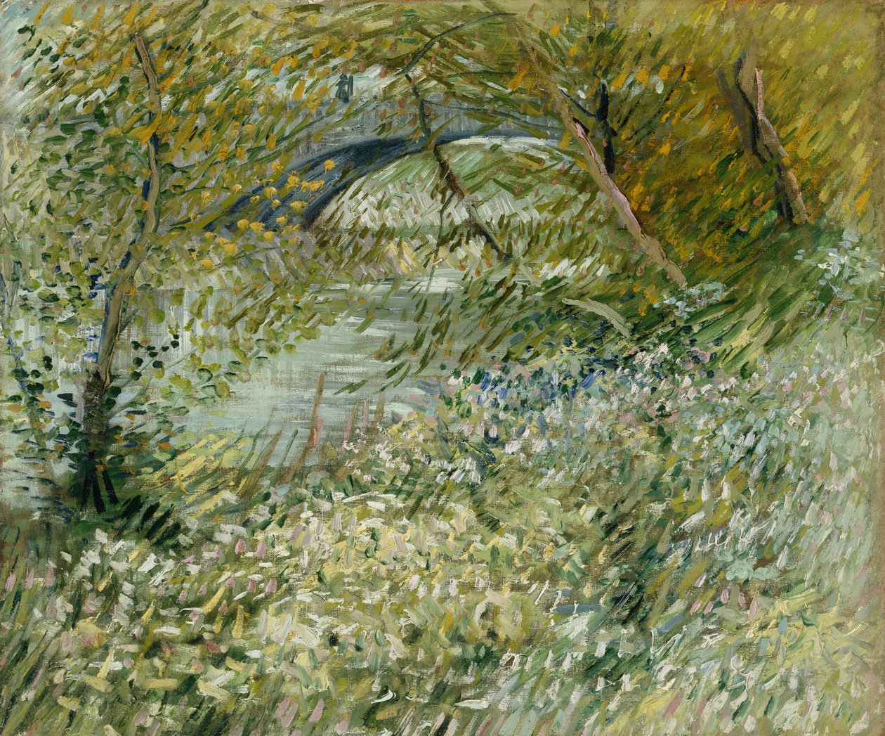 Margem do rio na primavera de Vincent van Gogh