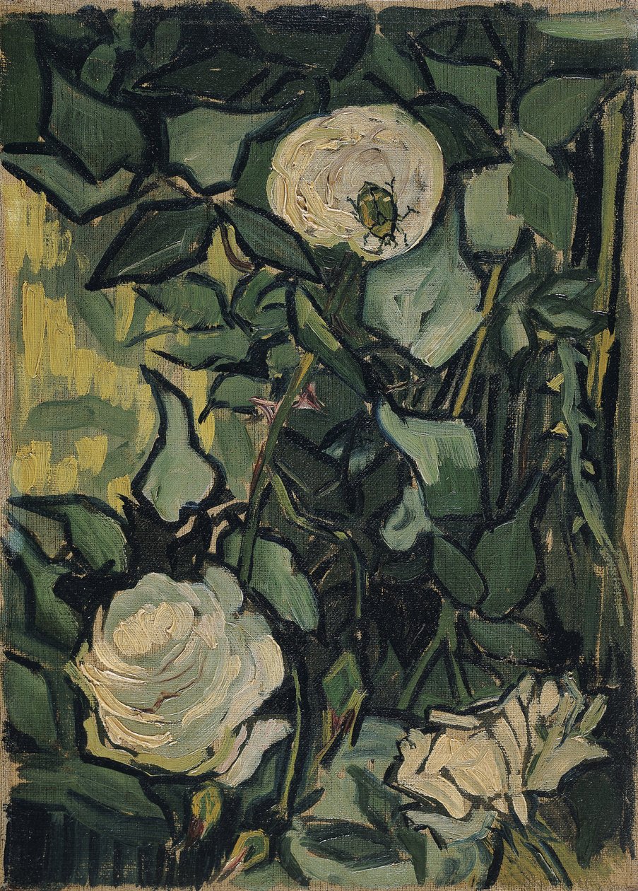 "Roses" Peinture de Vincent van Gogh (1853-1890) 1890 Museu Van Gogh, Amsterdão de Vincent van Gogh