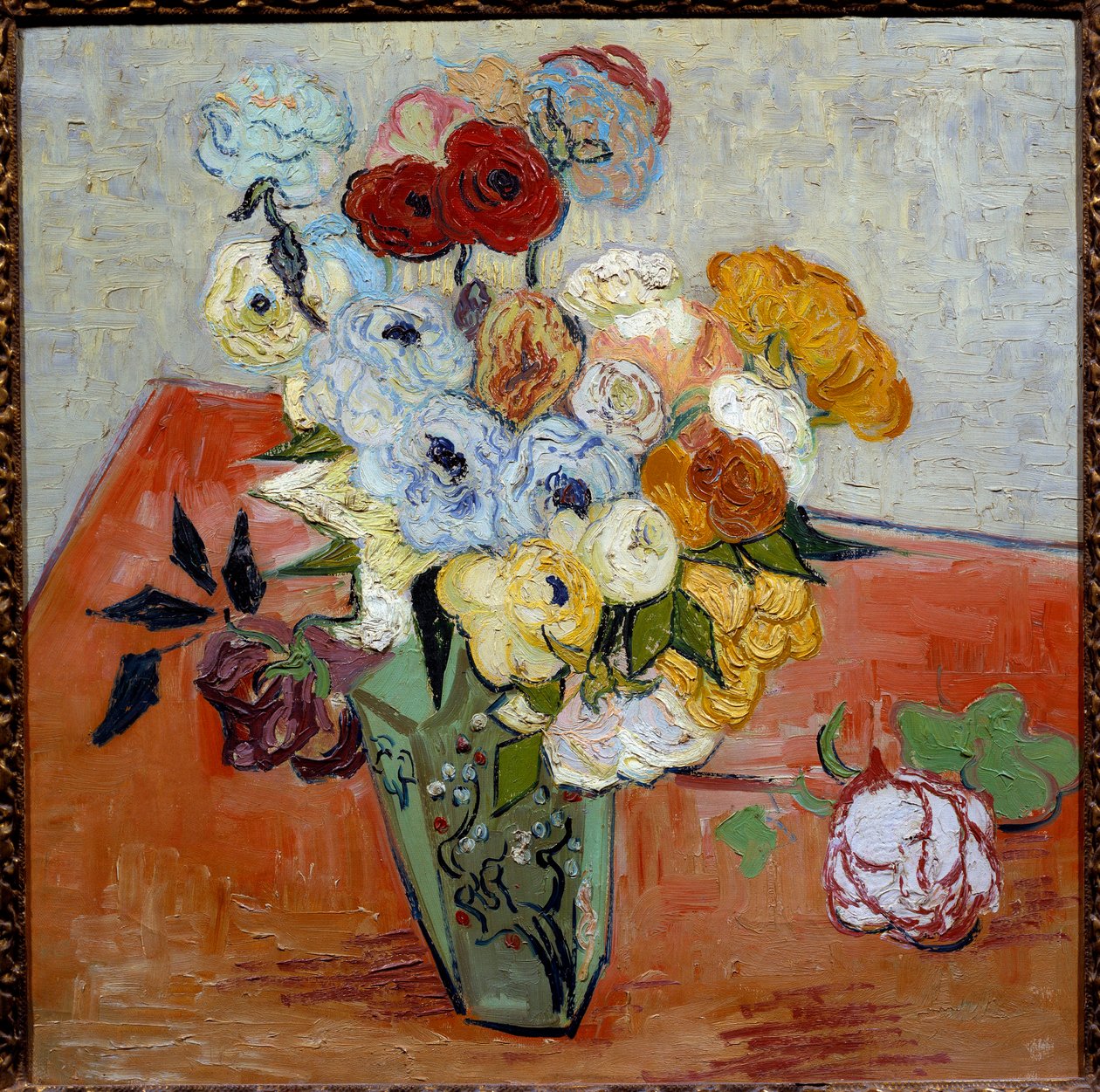 Rosas e anémonas de Vincent van Gogh