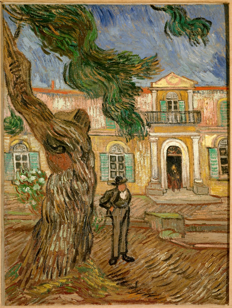 Hospital Saint Paul em Saint Remy de Provence (Saint-Remy-de-Provence). Pintura de Vincent van Gogh (1853-1890) 1889 Sol. 0,63x0,48m. Paris, musee d