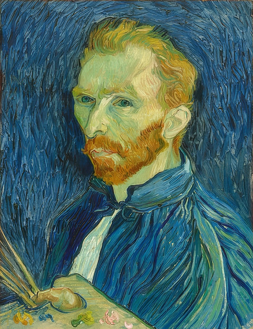 Auto-retrato. 1889 de Vincent van Gogh