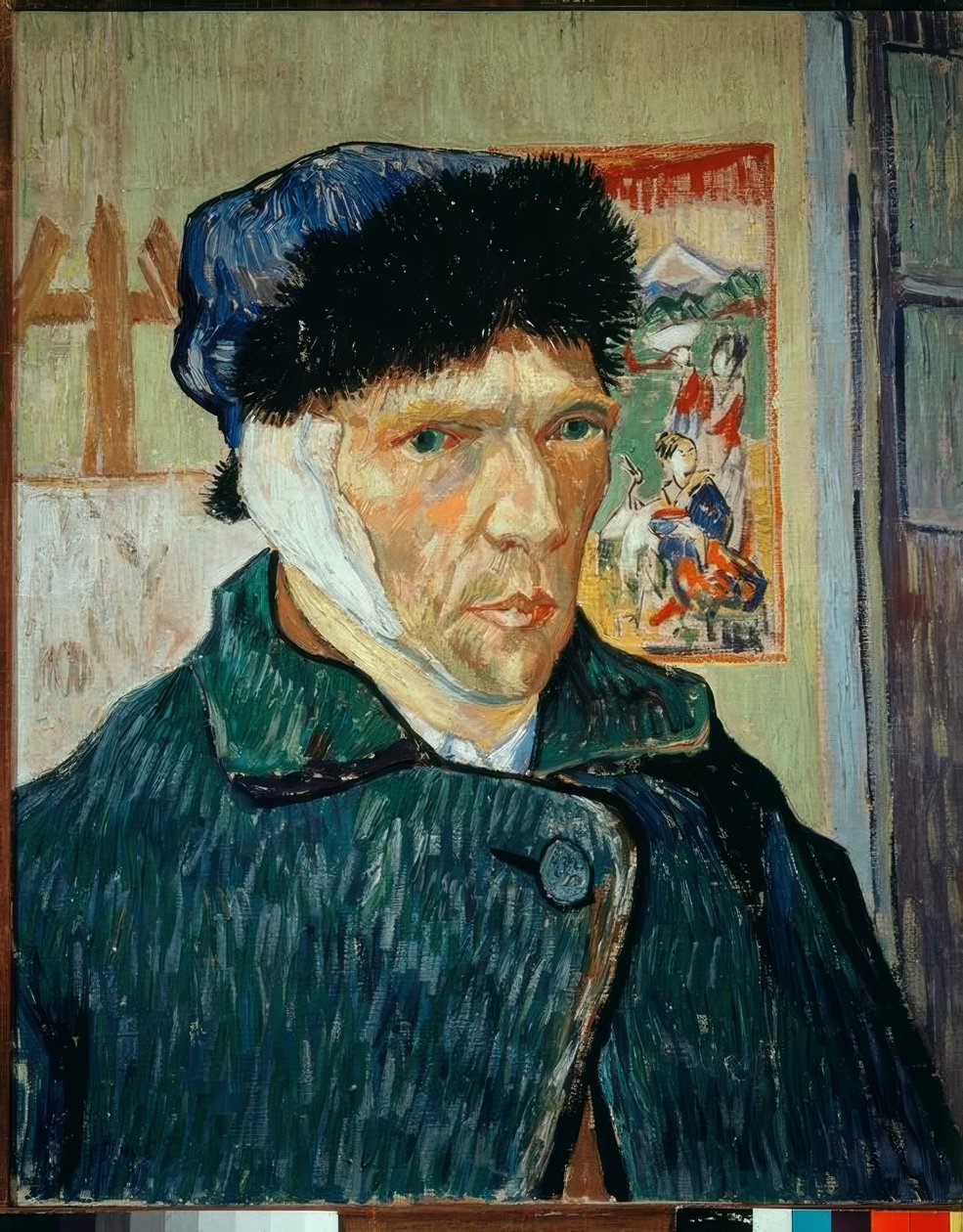Auto-retrato com orelha conectada de Vincent van Gogh