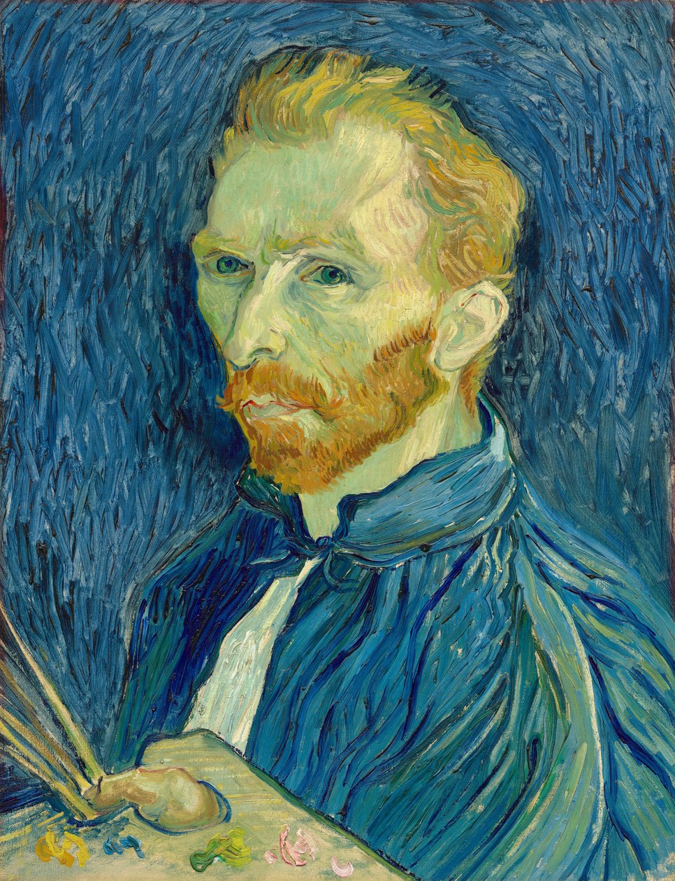 Autorretrato, 1889. de Vincent van Gogh