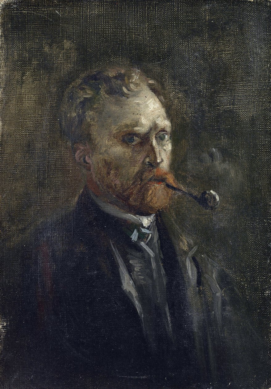 Self-Portrait par Gogh, Vincent, van (1853-1890). Óleo sobre tela, tamanho : 27,2x19 de Vincent van Gogh