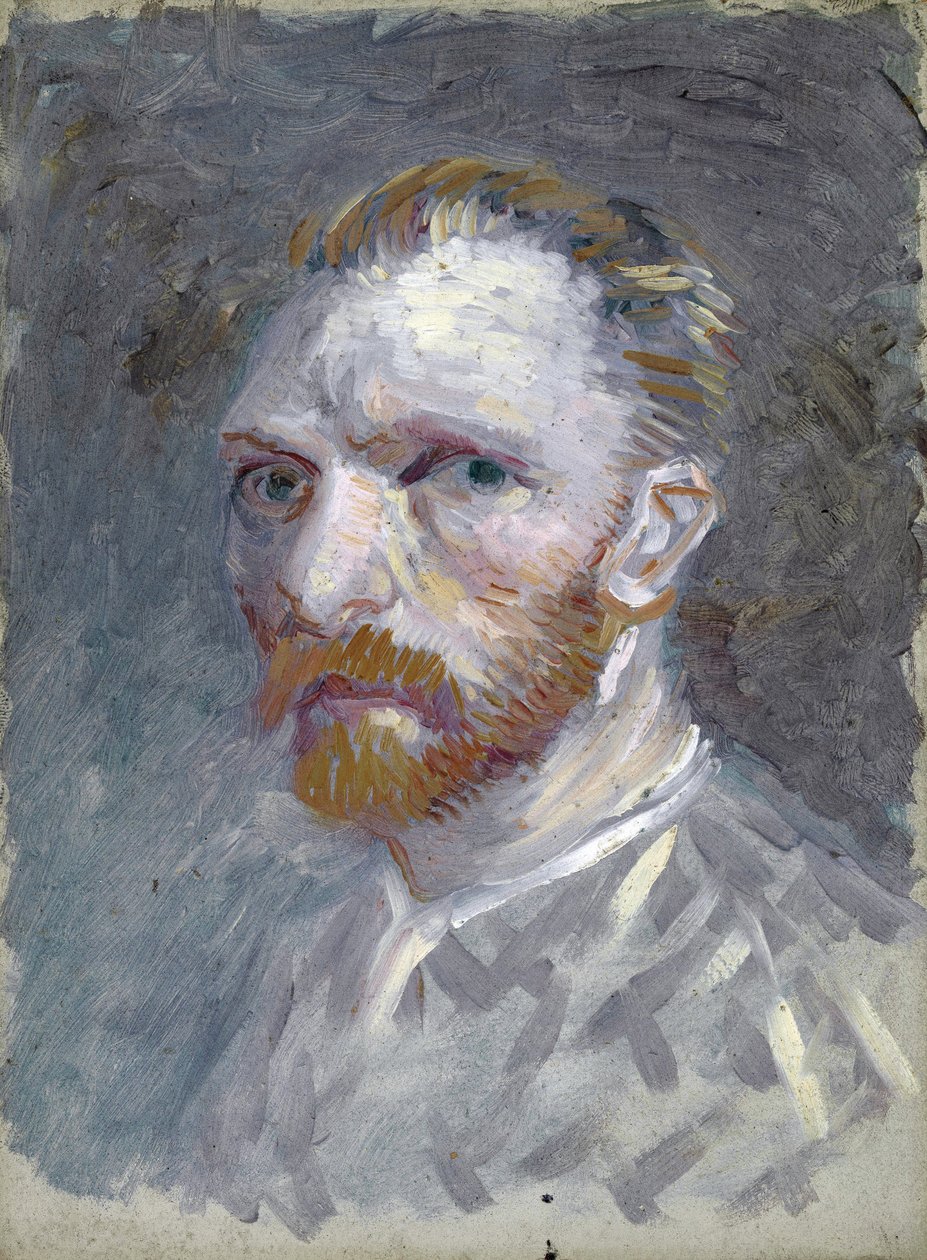 Self-Portrait par Gogh, Vincent, van (1853-1890). Óleo sobre papelão, tamanho : 19,1x14,1 de Vincent van Gogh