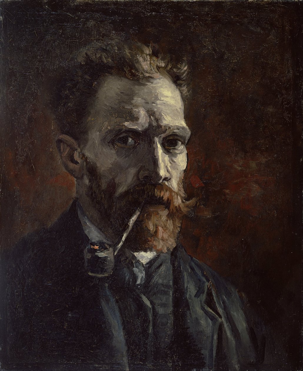 Auto-retrato com cachimbo de Vincent van Gogh